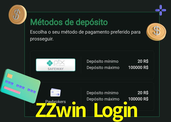 O cassino ZZwin Login oferece uma grande variedade de métodos de pagamento